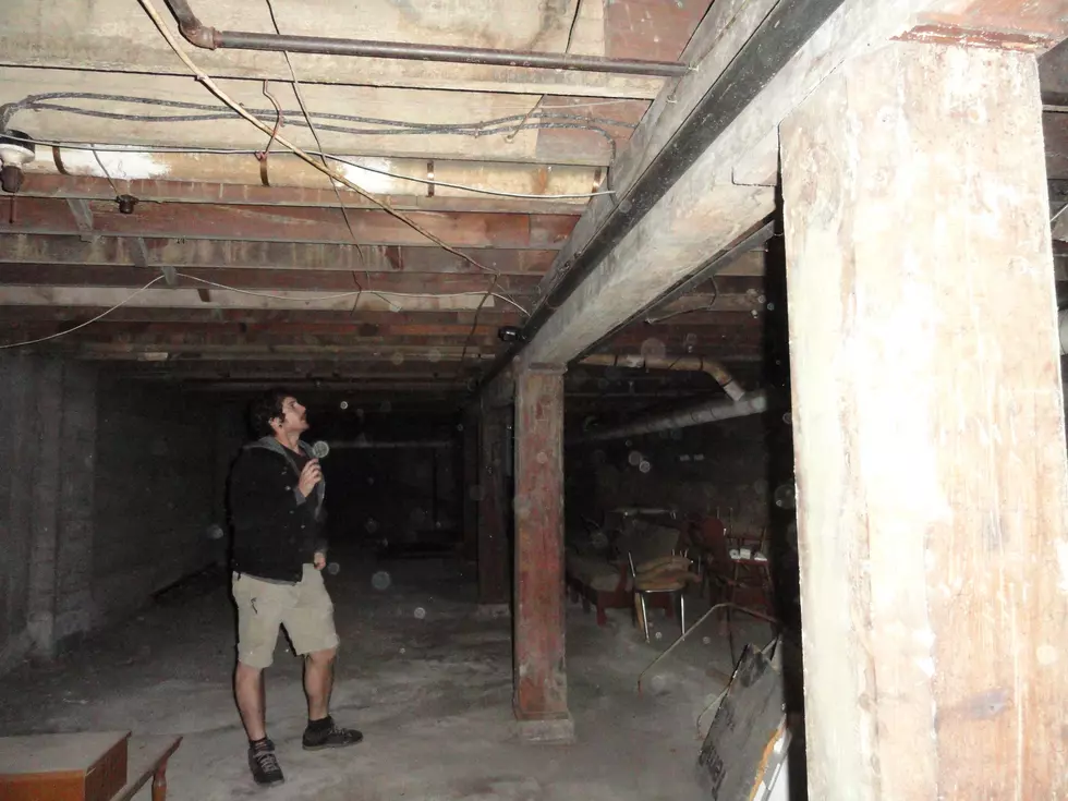 Orbs surround Bobbie in basement