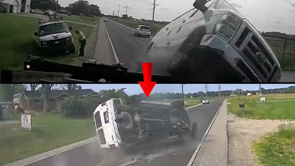 Illinois Driver Goes Airborne After Hitting Tow Truck